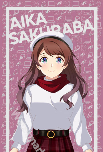 Aika Sakuraba Phone Wallpaper - Behance